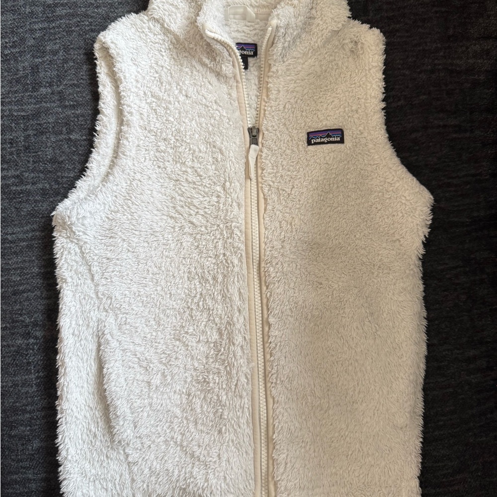 Patagonia Kids' Off-White Fleece Vest